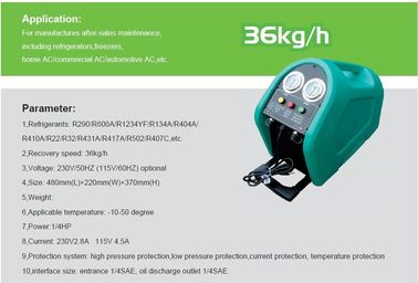 자동 휴대용 냉각하는 회복 기계 및 재생 단위 CM-EP (회복 R600A는 할 수 있습니다)